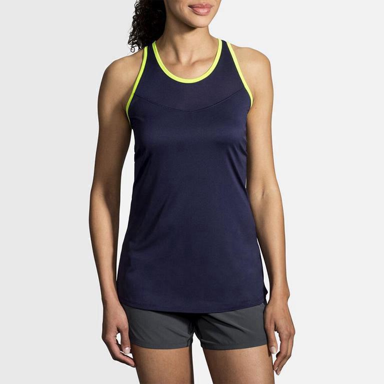 Brooks Stealth Australia - Women's Running Tank Top - Blue (678254-ZNC)